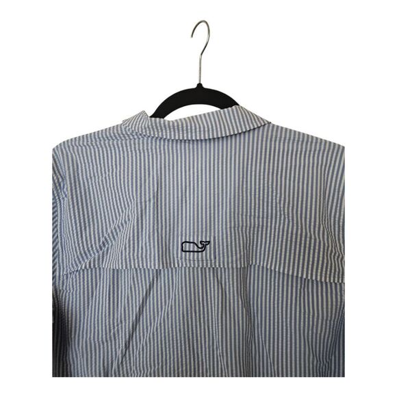 SOLD!!! VINEYARD VINES PERFORMANCE Seersucker Harbor Shirt Dress - Size 16 - Picture 5 of 10